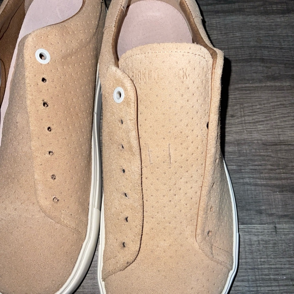 BIRKENSTOCK BEND LOW PERFORATED SUEDE LEATHER SNEAKERS 42 US 11 NEW NO SHOELACES - Picture 4 of 16